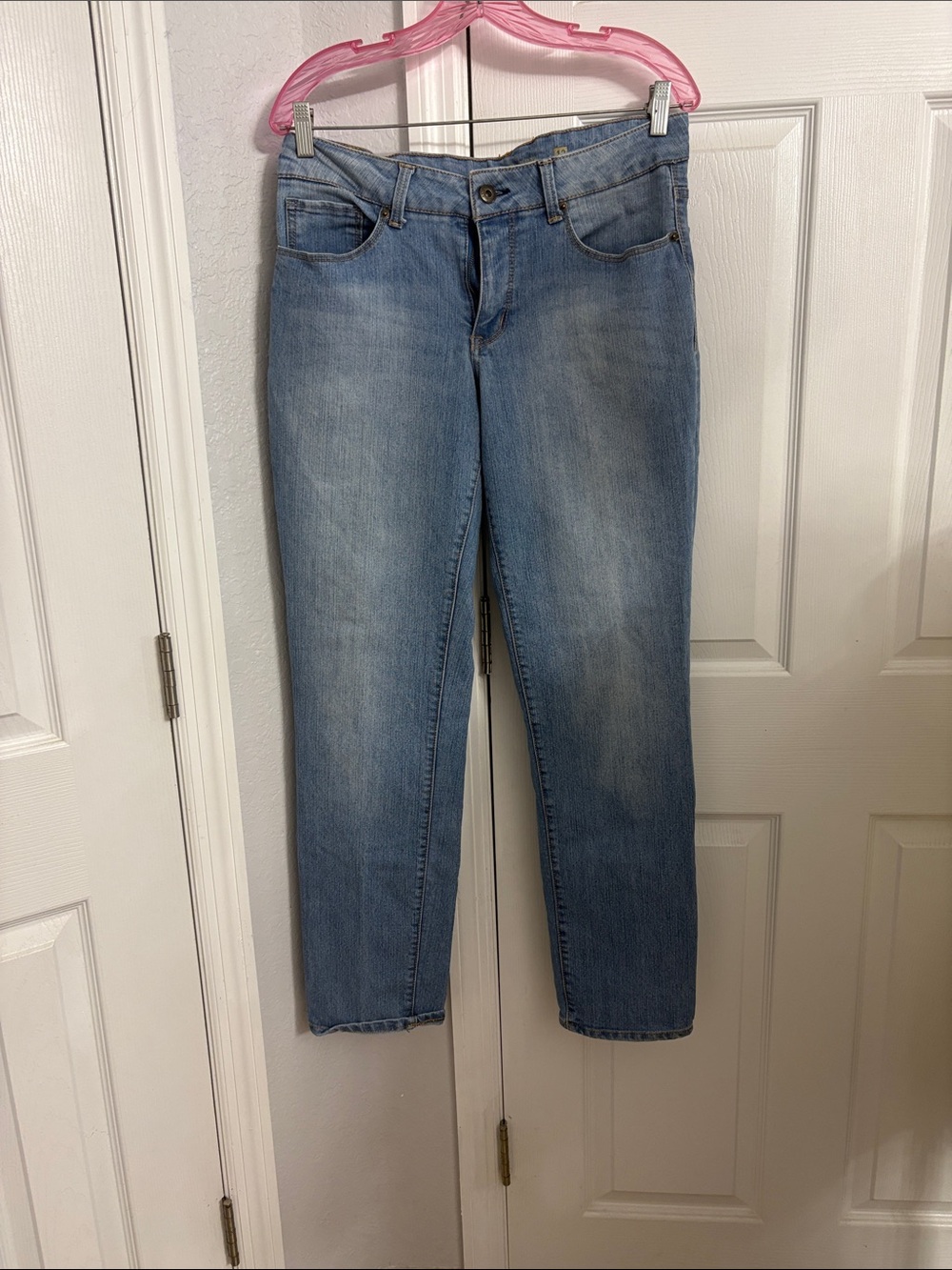 Faded Glory Light Wash Straight Leg Jeans